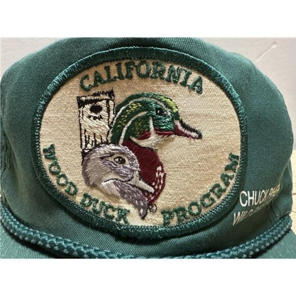 Rare Vintage California Wood Duck Program Hat Snapback Hunter Cap 1980s Unlimite main image 9